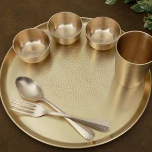 Brass Thali Set