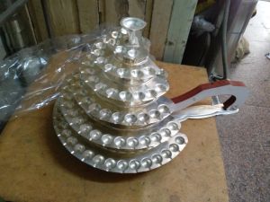 Stainless Steel 108 Diya Stand