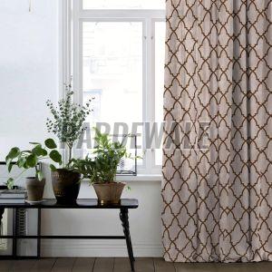 Morocco Printed Brown Curtain