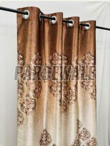 Coffee Armani Digital Print Curtain