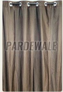 Coffee Brown Semi Blackout Plain Curtain