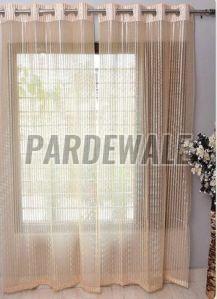 Cream Net Tissue Sheer Curtain