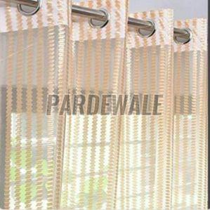 Cream Net Tissue Sheer Curtain