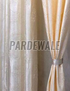 Cream Tree Emboss Curtain