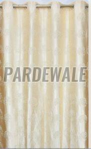 Cream Tree Emboss Curtain