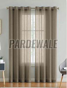 Dusty Grey Linen Sheer Curtain