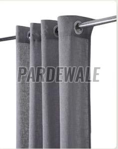 Grey Linen Sheer Curtain
