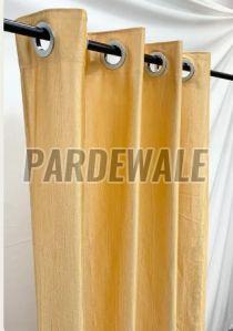 Golden Semi Blackout Plain Curtain