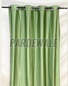 Green Semi Blackout Plain Curtain