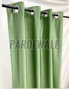 Green Semi Blackout Plain Curtain