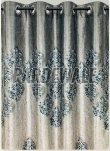 Grey Armani Digital Print Curtain
