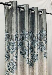 Grey Armani Digital Print Curtain