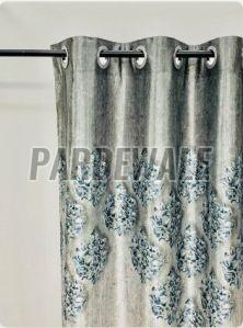 Grey Armani Digital Print Curtain