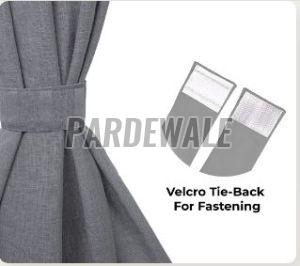 Grey Linen Sheer Curtain