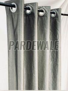 Grey Semi Blackout Plain Curtain