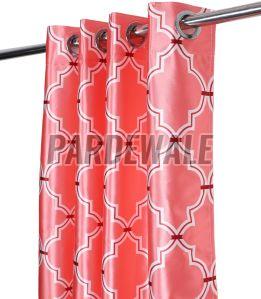 Morocco Blocks Pink Curtain