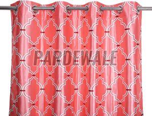 Morocco Blocks Pink Curtain