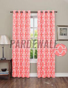 Morocco Blocks Pink Curtain