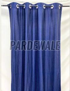 Navy Blue Semi Blackout Plain Curtain