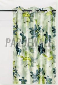 Swiss Green Orchid Flower Curtain