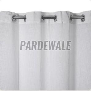 White Linen Sheer Curtain