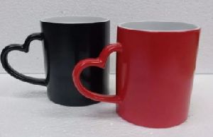 Ceramic Sublimation Heart Handle Mug