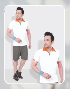 Men Collar Neck Sports T-shirt