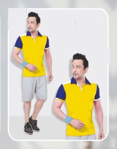 Men Collar Neck Sports T-shirt