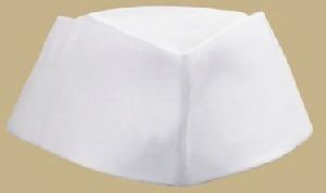 White Polyester Gandhi Cap