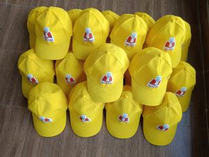 Yellow Plain Cotton Cap