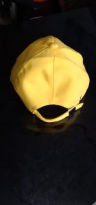 Yellow Plain Cotton Cap