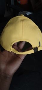 Yellow Plain Cotton Cap