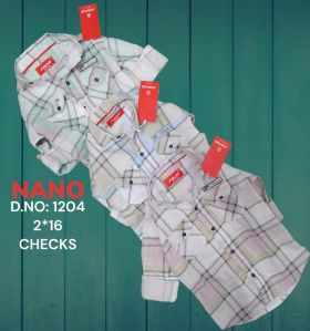 Kids Full Sleeve Cotton Check Shirt