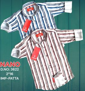 Kids Full Sleeve Cotton Striped Shirt