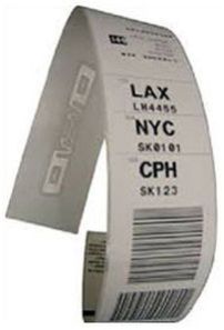 Printed Airline Baggage Tag
