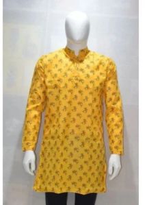 Mens Printed Cotton Kurta