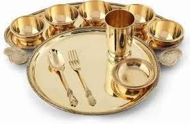 Brass Maharaja Thali Set