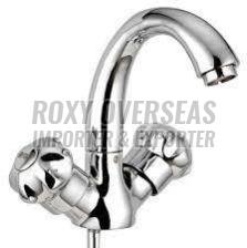 Polished Central Hole Basin Mixer Tap