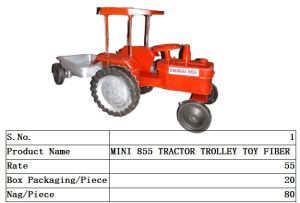 MINI 855 TRACTOR TROLLEY TOY FIBER