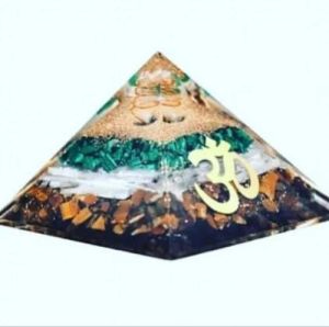 Gemstone Seven Chakra Layer Orgone Pyramid