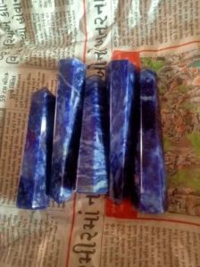 Natural Sodalite Gemstone Healing Wand