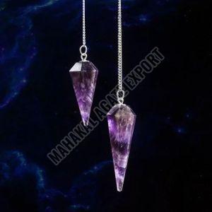 Purple Amethyst Quartz Pendulum