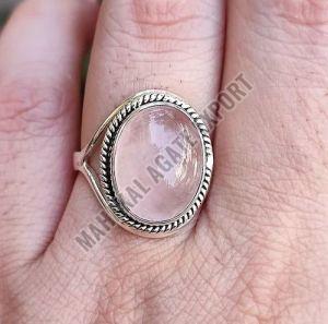 Natural Rose Quartz Ring
