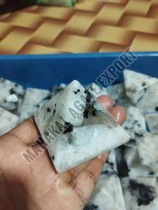 Natural Rainbow Moonstone Pyramid