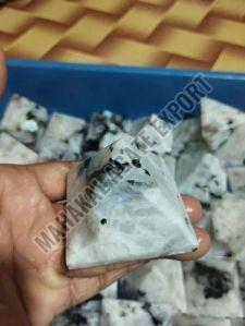 Natural Rainbow Moonstone Pyramid