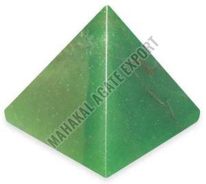 Natural Green Jade Pyramid