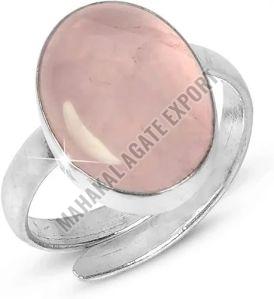 Natural Rose Quartz Ring