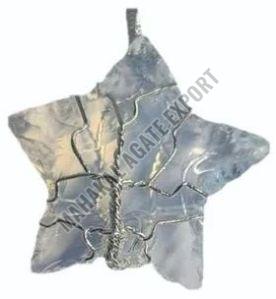 White Glossy Opal Star Gemstone