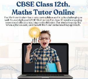 CBSE Class 12th. Maths Tutor Online