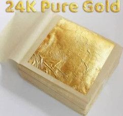 Gold edible leaf